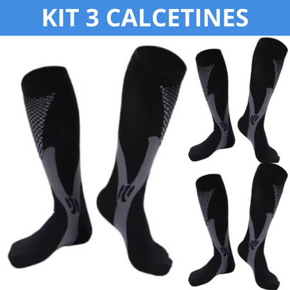 Kit con 3 Calcetines de Compresión Terapéutica Suprema (20-30 mmHg)