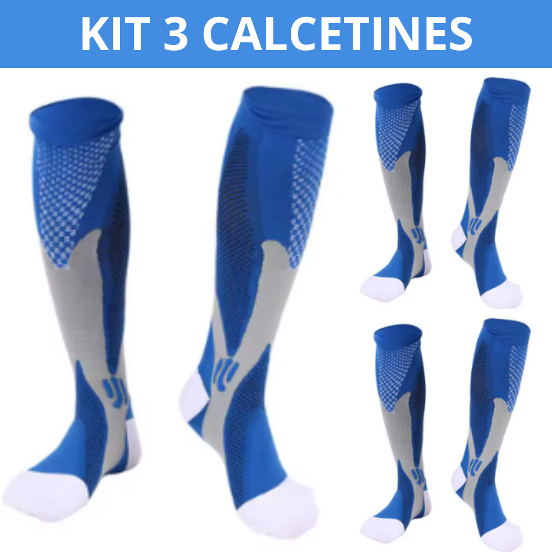 Kit con 3 Calcetines de Compresión Terapéutica Suprema (20-30 mmHg)