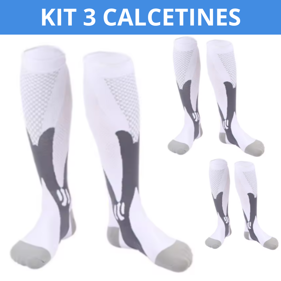 Kit con 3 Calcetines de Compresión Terapéutica Suprema (20-30 mmHg)
