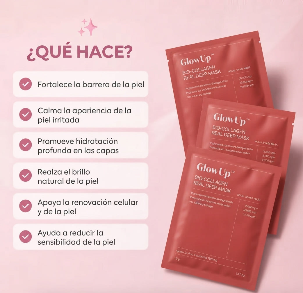 Mascarilla de Colágeno PDRN de Salmón – GlowUp™