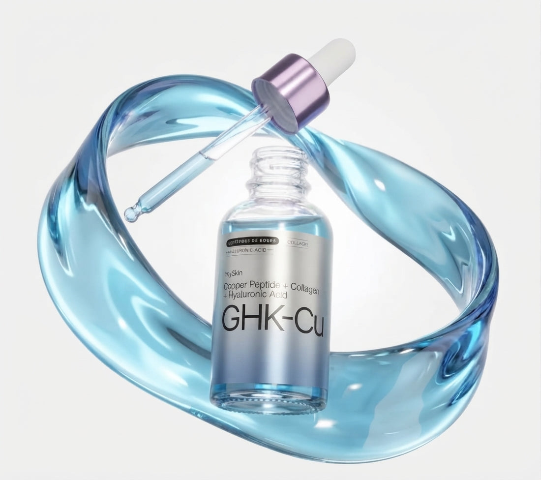 GHK-CU — Sérum con Péptidos de Cobre, Colágeno y Ácido Hialurónico