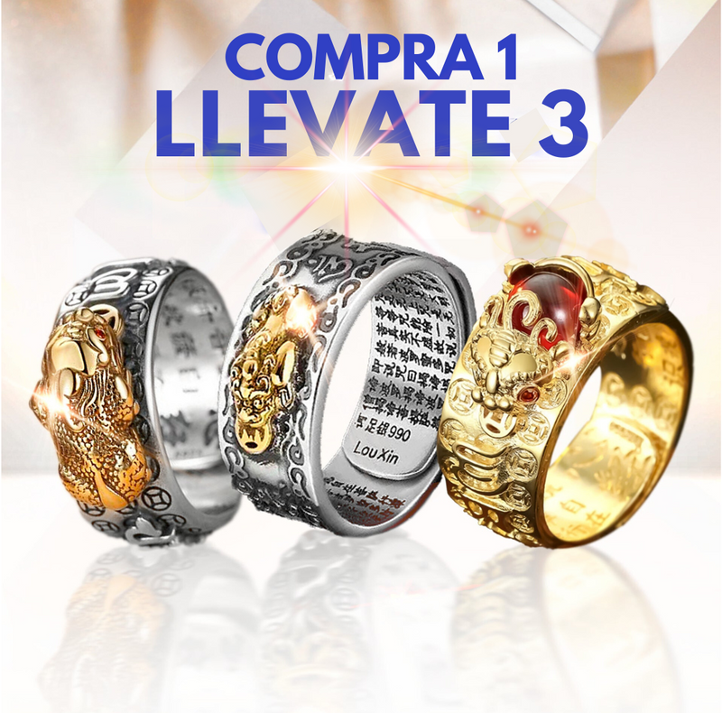 Bague Feng Shui - 1 achetée, 3 offertes + livraison gratuite 