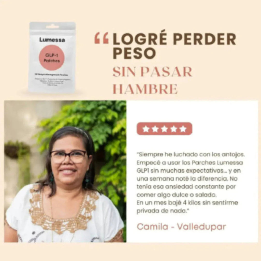 ¡PRODUCTO IMPORTADO ALEMANIA PARCHES LUMESSA CON GLP-1