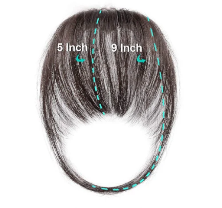 Extensions de cheveux à frange 3D sans coutures
