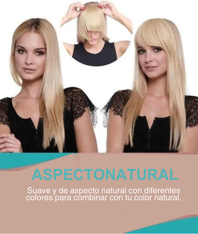 Extensions de cheveux à frange 3D sans coutures