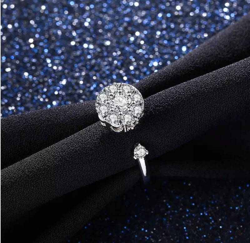 Anillo de Rotación de Cristal (Tamaño Ajustable)