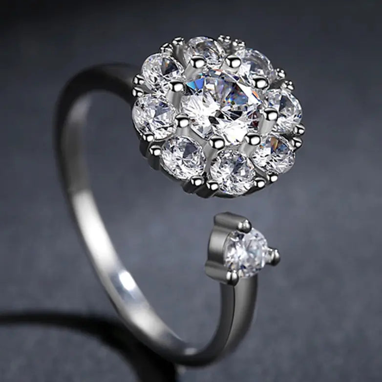 Anillo de Rotación de Cristal (Tamaño Ajustable)