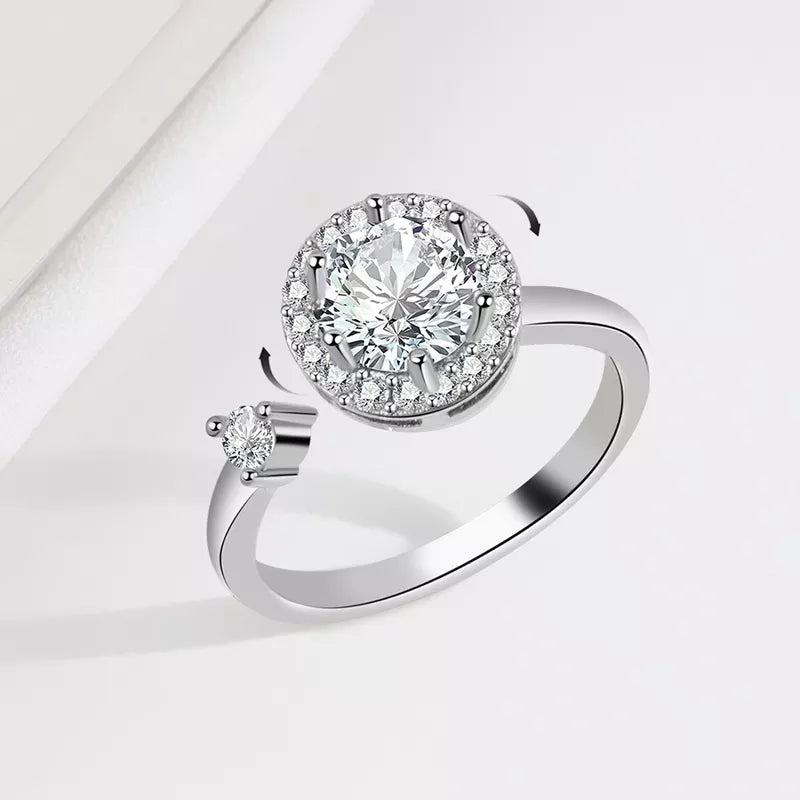 Anillo de Rotación de Cristal (Tamaño Ajustable)