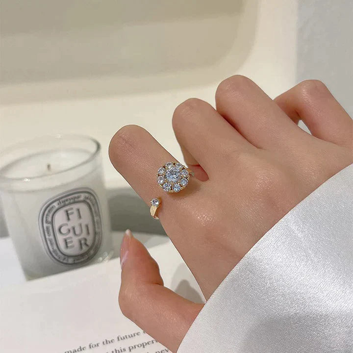 Anillo de Rotación de Cristal (Tamaño Ajustable)