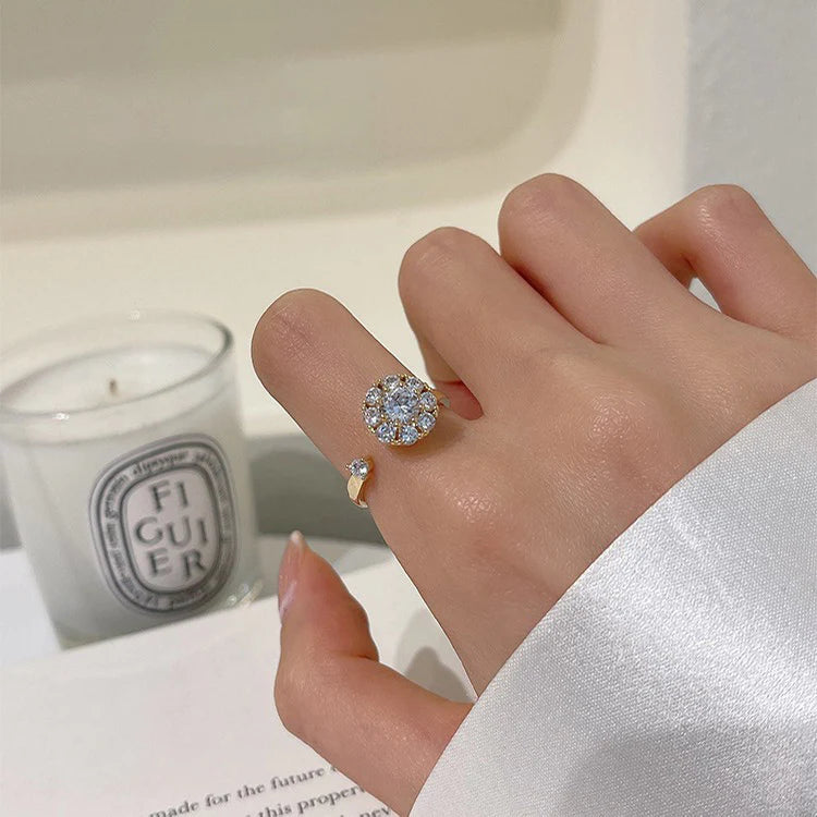 Anillo de Rotación de Cristal (Tamaño Ajustable)